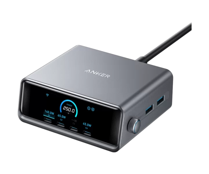 Anker Prime Charger (250W, 6 Ports, GaNPrime)
