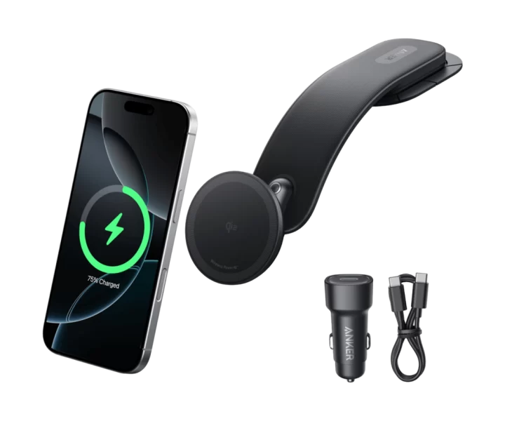 Anker Nano Wireless Car Charger (Magnetic, Detachable Pad)
