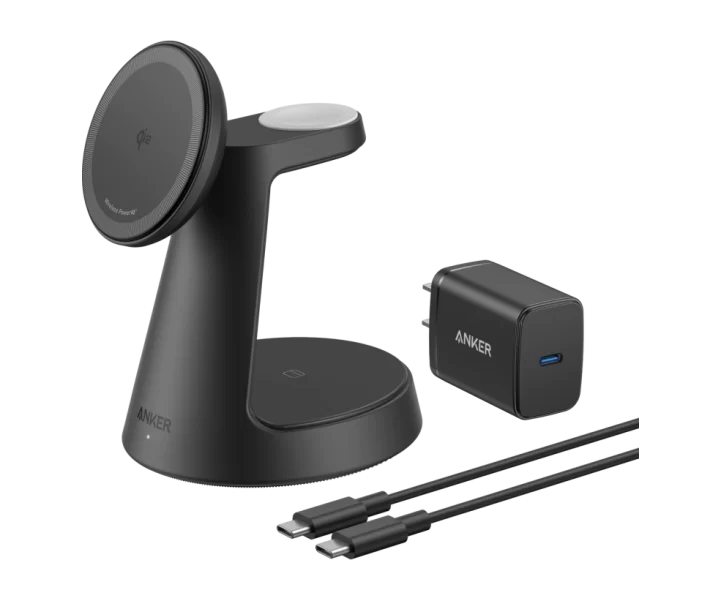 Anker MagGo Wireless Charging Station (3-in-1, Dock Stand)