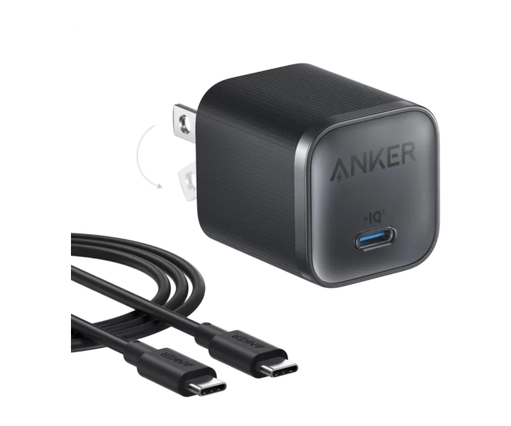 Anker Nano Charger (45W) with USB-C to USB-C Cable