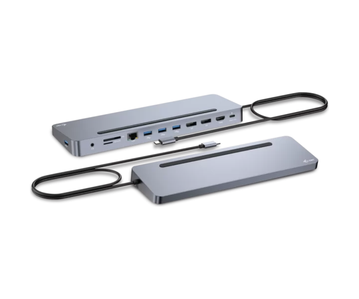 i-tec USB-C Metal Ergonomic 3x 4K Display Docking Station + Power Delivery 100 W