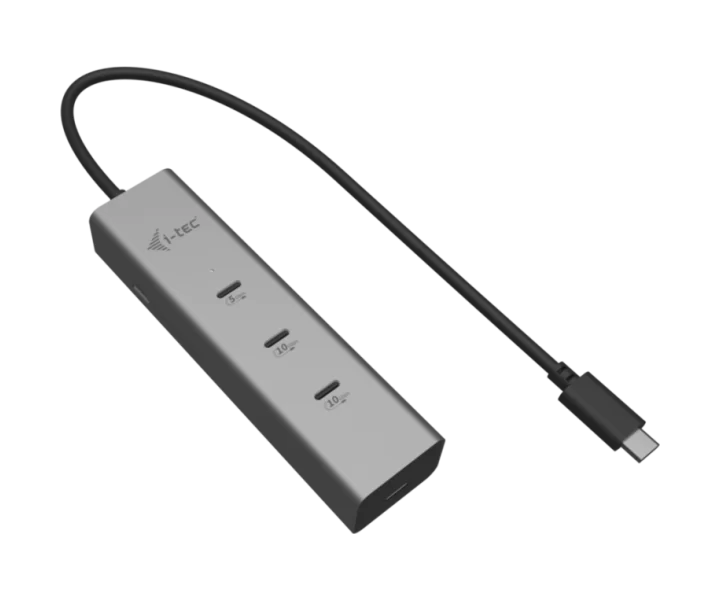 i-tec USB-C Charging Metal HUB 5port with USB-C video 8K + Power Delivery 85W
