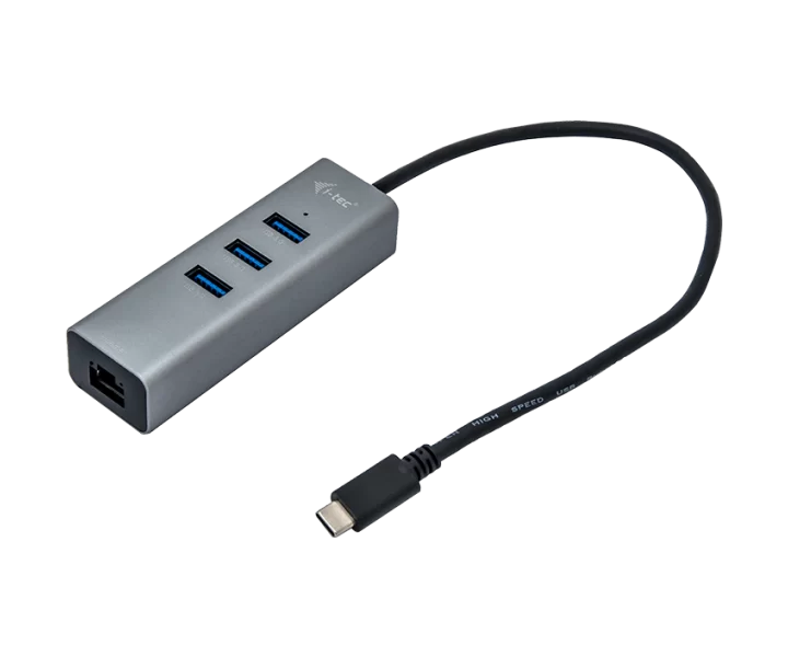 i-tec USB-C Metal HUB 3 Port + Gigabit Ethernet Adapter