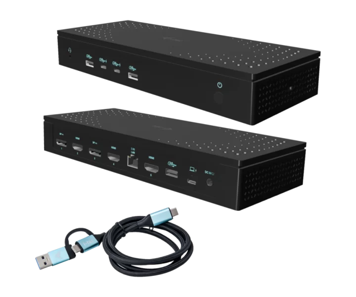 i-tec Universal 5x 4K/60Hz Display Docking Station + Power Delivery 100W