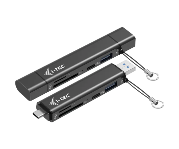 i-tec USB-C/USB-A Dongle SD, TF and 2x USB (1x USB-A, 1x USB-C)