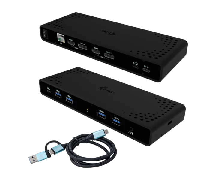 i-tec Universal Dual 4K Display Docking Station + Power Delivery 85W