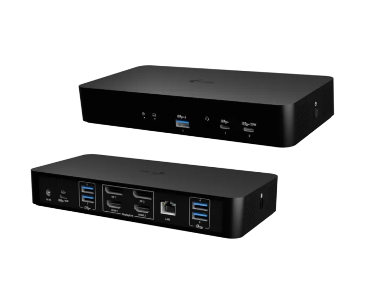 i-tec Universal Intelligent Dual Display Docking Station + Power Delivery 100W