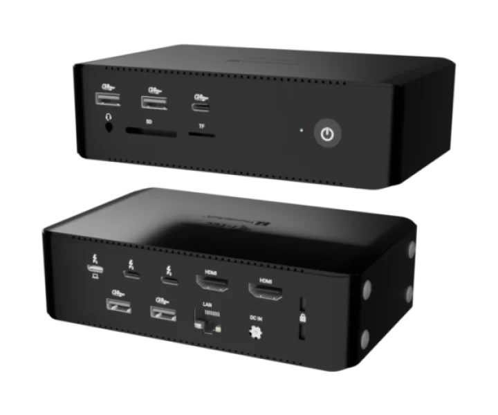 i-tec Thunderbolt5 Quattro Display Docking Station, 5x USB, 2.5 GLAN + Power Delivery 140W