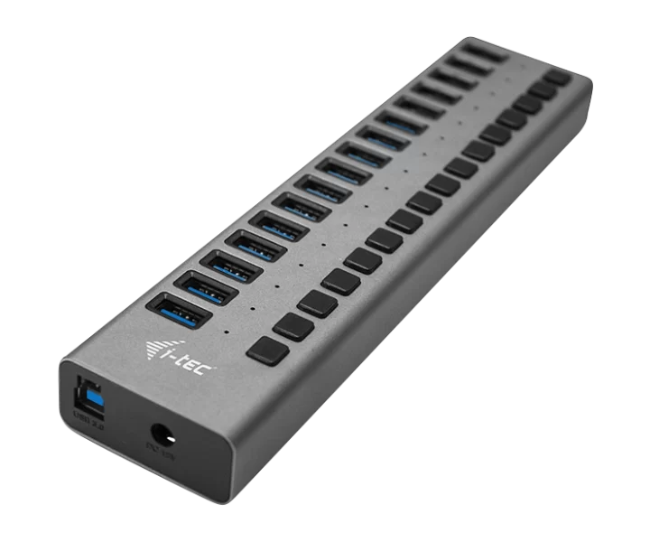 i-tec USB-A Charging HUB 16port + Power Adapter 90 W