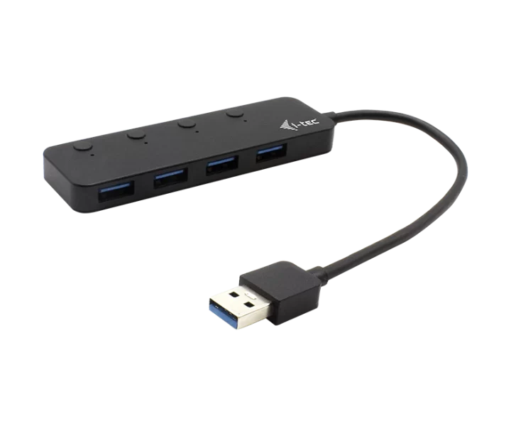 i-tec USB-A Metal HUB 4 Port with individual On/Off Switches