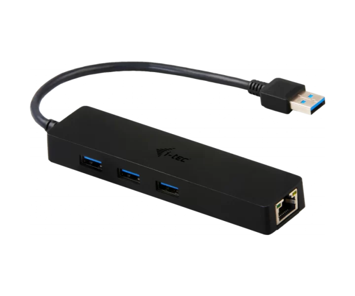 i-tec USB-A Slim HUB 3 Port + Gigabit Ethernet Adapter