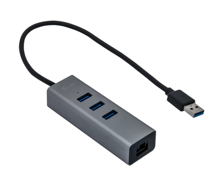 i-tec USB-A Metal HUB 3 Port + Gigabit Ethernet Adapter