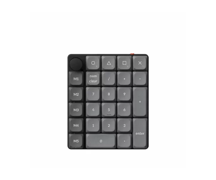Keychron K0 Max QMK Wireless Custom Number Pad — RGB Backlight (Hot-Swappable) / Keychron Milk POM Switch / Red