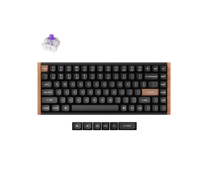 Keychron K2 HE Wireless Magnetic Switch Custom Keyboard — Special Edition / Black / Gateron Double-Rail Magnetic Nebula Switch Version 1