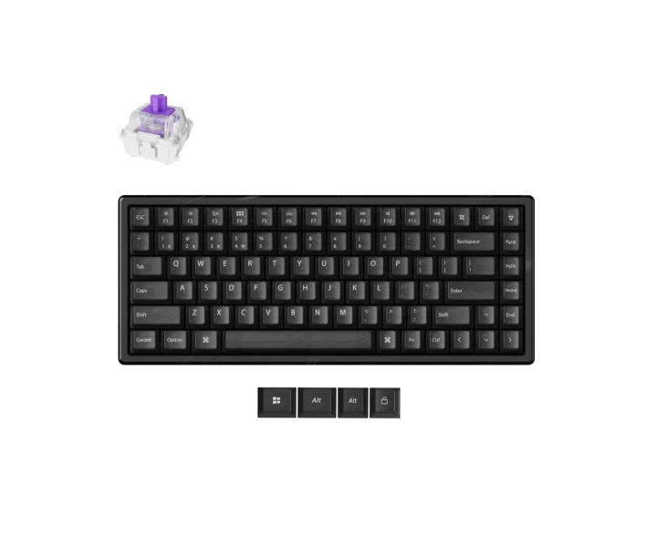Keychron K2 HE Wireless Magnetic Switch Custom Keyboard - Resin Edition — Resin Edition / Gateron Double-Rail Magnetic Nebula Switch
