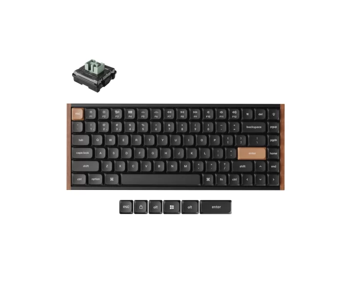 Keychron K3 HE Wireless Magnetic Switch Custom Keyboard — Fully Assembled / Black / Keychron Ultra-Fast Lime Low-Profile Magnetic Switch