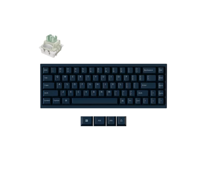 Keychron Q16 HE 8K Magnetic Switch Keyboard — Fully Assembled / Navy Blue / Keychron Ultra-fast Lime Magnetic Switch