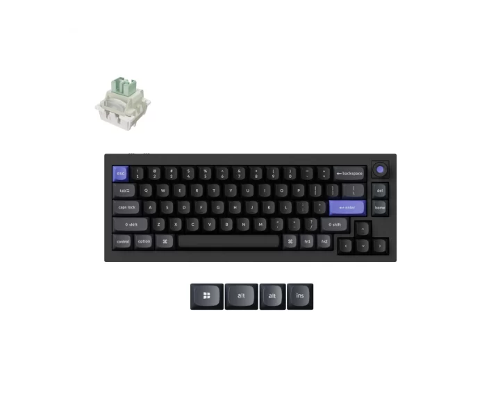 Keychron Q2 HE 8K Magnetic Switch Keyboard — Fully Assembled / Black / Keychron Ultra-fast Lime Magnetic Switch