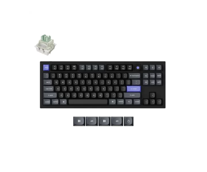 Keychron Q3 HE 8K Magnetic Switch Keyboard — Fully Assembled Knob / Black / Keychron Ultra-fast Lime Magnetic Switch