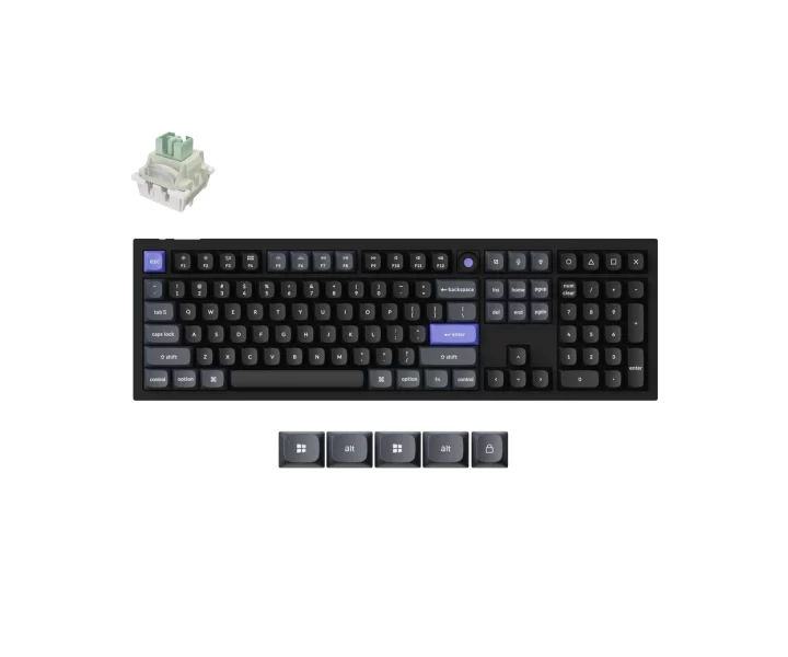 Keychron Q6 HE 8K Magnetic Switch Keyboard — Fully Assembled Knob / Black / Keychron Ultra-fast Lime Magnetic Switch
