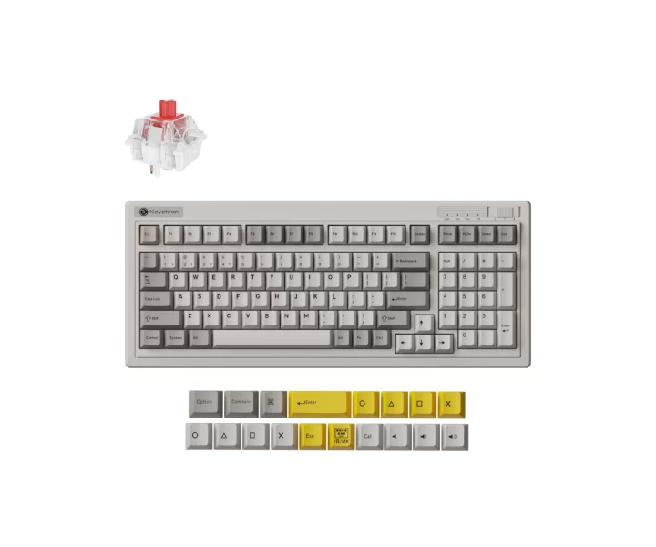Keychron R5 QMK Wireless Mechanical Keyboard — Retro / RGB Backlight (Hot-Swappable) / Keychron Super Red