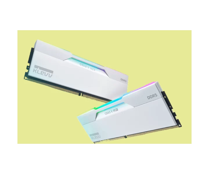 KLEVV CRAS V RGB 64 GB (2x32 GB) 6400 MT/s CL32 Brilliant White