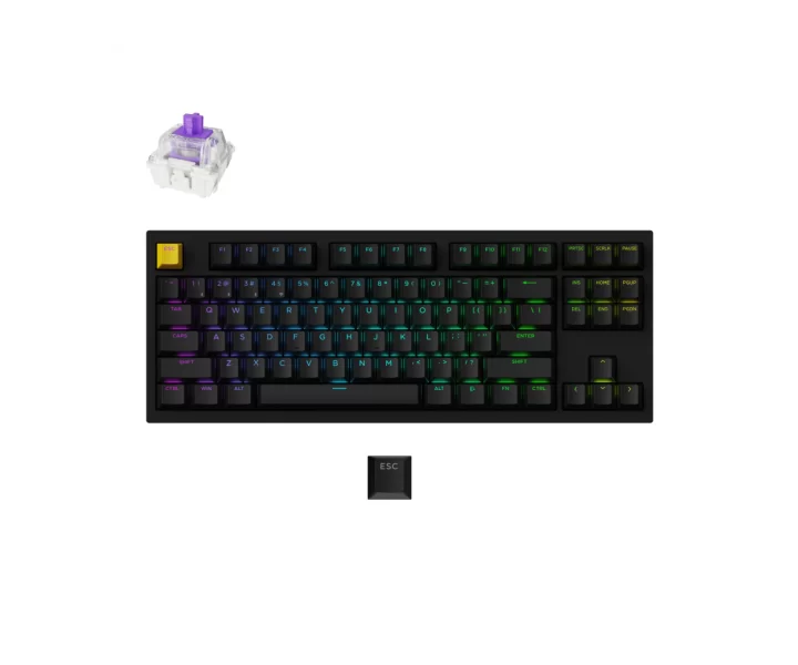 Lemokey P3 HE Wireless Magnetic Switch Custom Gaming Keyboard — Fully Assembled (Shine-Through) / Black / Gateron Double-Rail Magnetic Nebula Switch