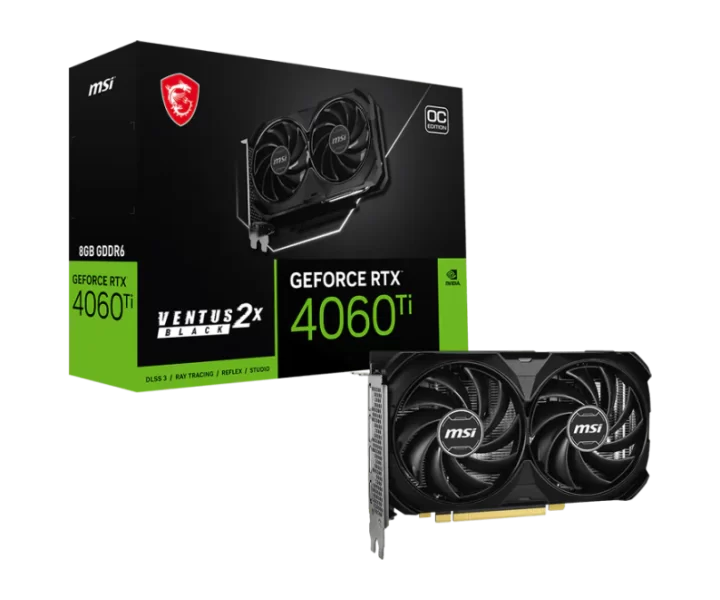 GeForce RTX 4060 Ti 8G VENTUS 2X BLACK E1 OC