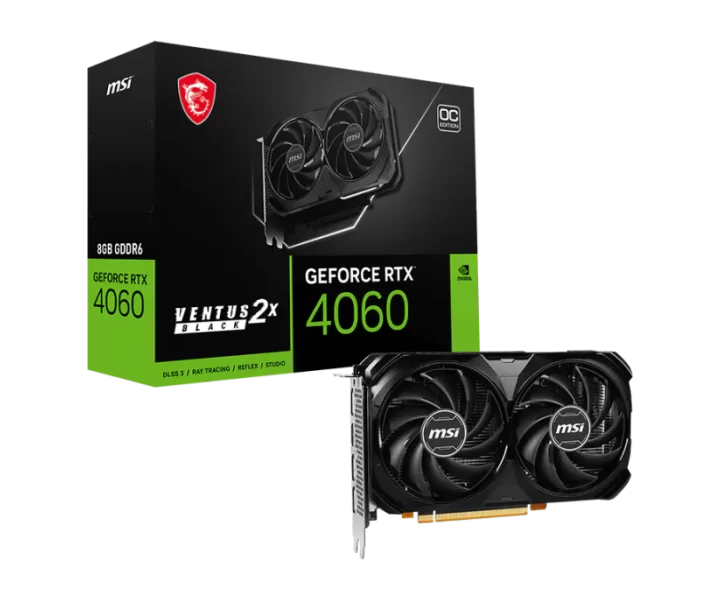 GeForce RTX 4060 VENTUS 2X BLACK 8G OC