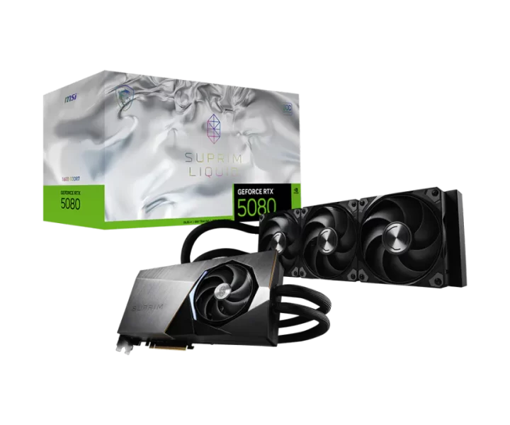 GeForce RTX 5080 16G SUPRIM LIQUID SOC