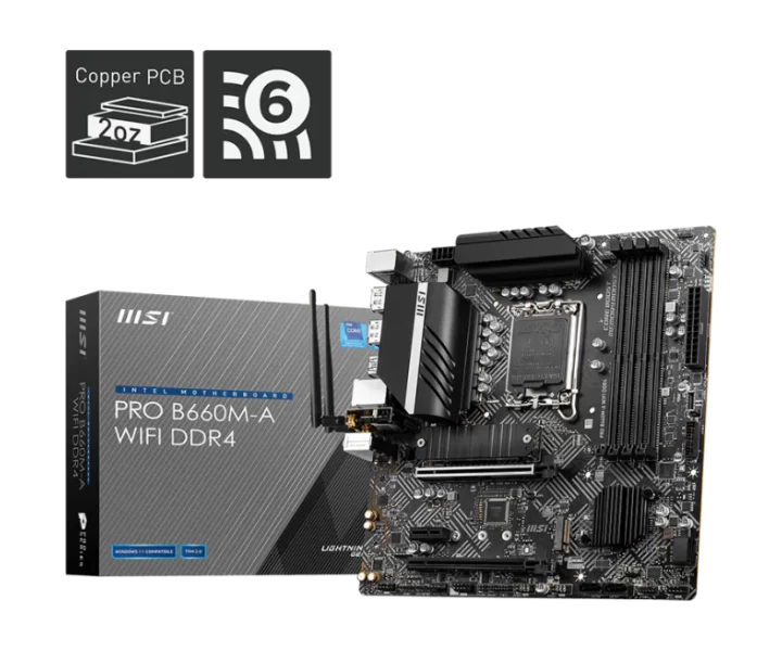 PRO B660M-A WIFI DDR4
