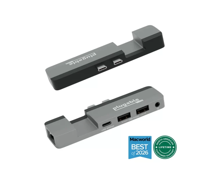 Plugable USB-C 5-in-1 Hub Designed for Apple MagSafe
