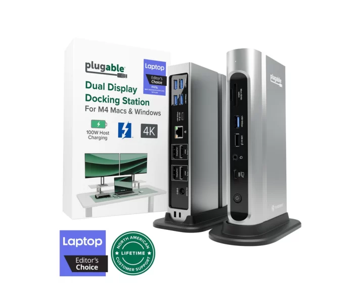 Plugable Thunderbolt™ 4 16-in-1 Docking Station for MacBook Air/Pro