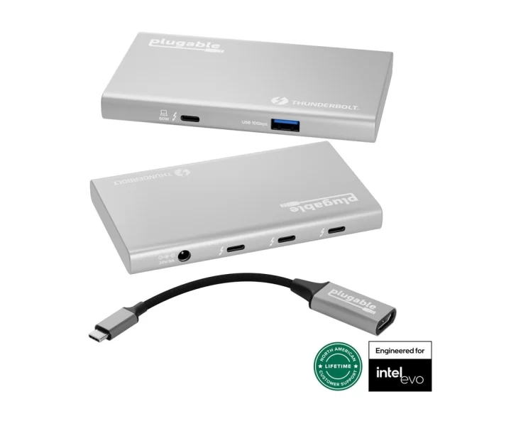 Plugable 5-in-1 Thunderbolt 4 and USB4 Hub