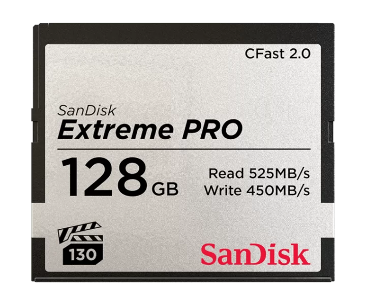 SanDisk Extreme PRO CFast 2.0 Memory Card 128GB