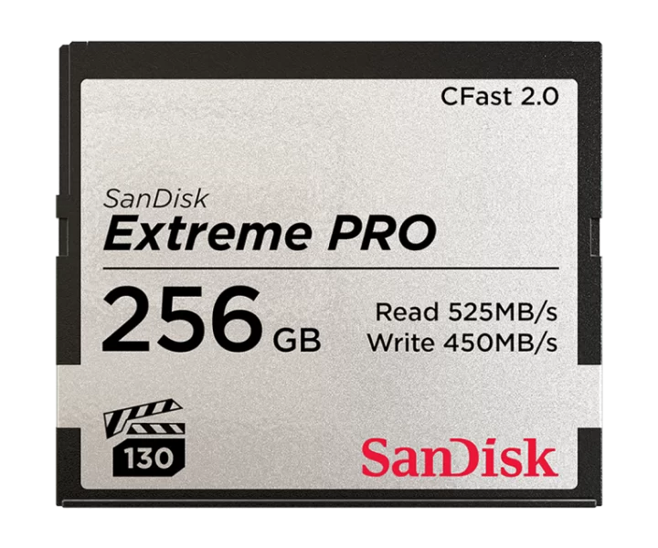 SanDisk Extreme PRO CFast 2.0 Memory Card 256GB