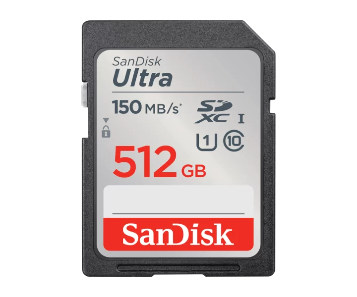 SanDisk Ultra® SDHC™ UHS-I card and SDXC™ UHS-I card 512GB