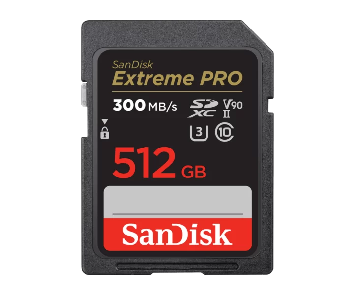 SanDisk Extreme PRO® SDHC™ and SDXC™ UHS-II cards 512GB