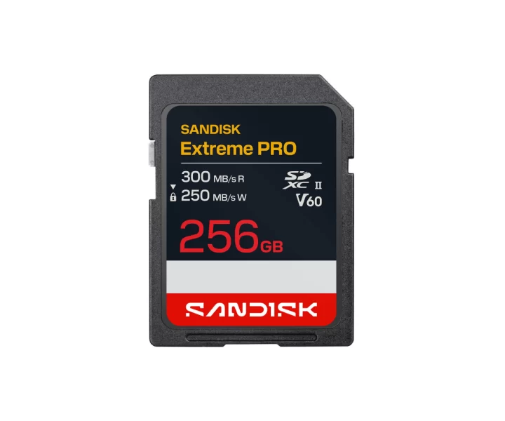 SANDISK Extreme PRO SDXC™ UHS-II V60 Card 256GB