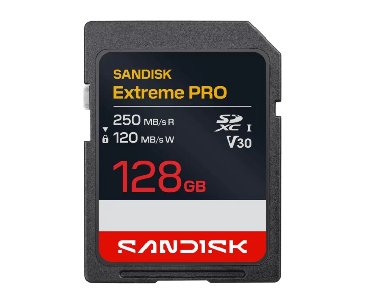 SANDISK Extreme PRO SD UHS-I Card 128GB