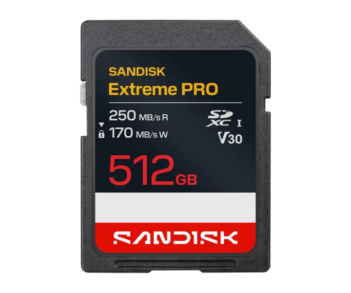 SANDISK Extreme PRO SD UHS-I Card 512GB