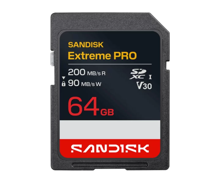 SANDISK Extreme PRO SD UHS-I Card 64GB