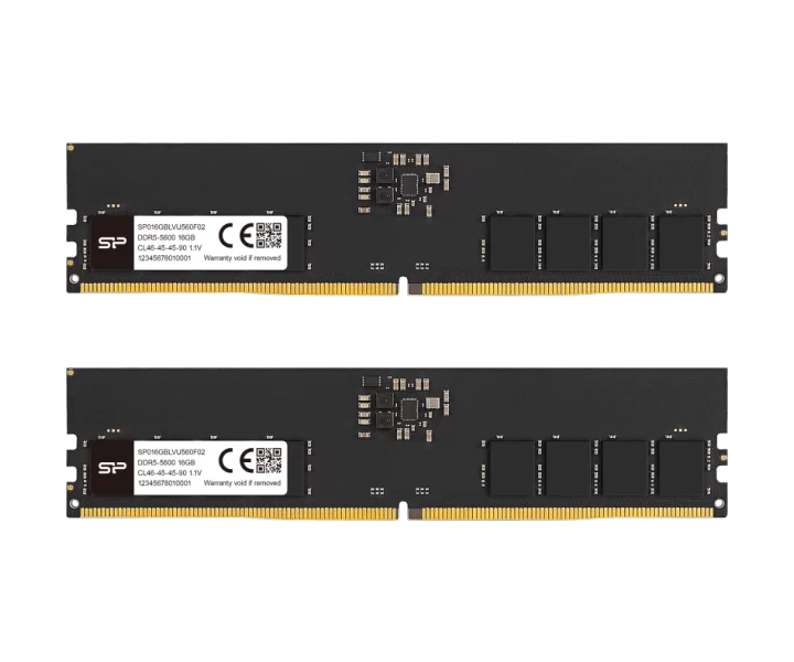 Silicon Power SP DDR5 UDIMM 32GB (2x16GB) 5600MT/s CL46 SP032GBLVU560F22