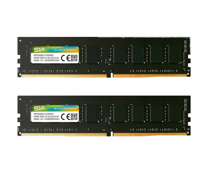Silicon Power SP DDR4 UDIMM 64GB (2x32GB) 3200MT/s CL22 SP064GBLFU320X22
