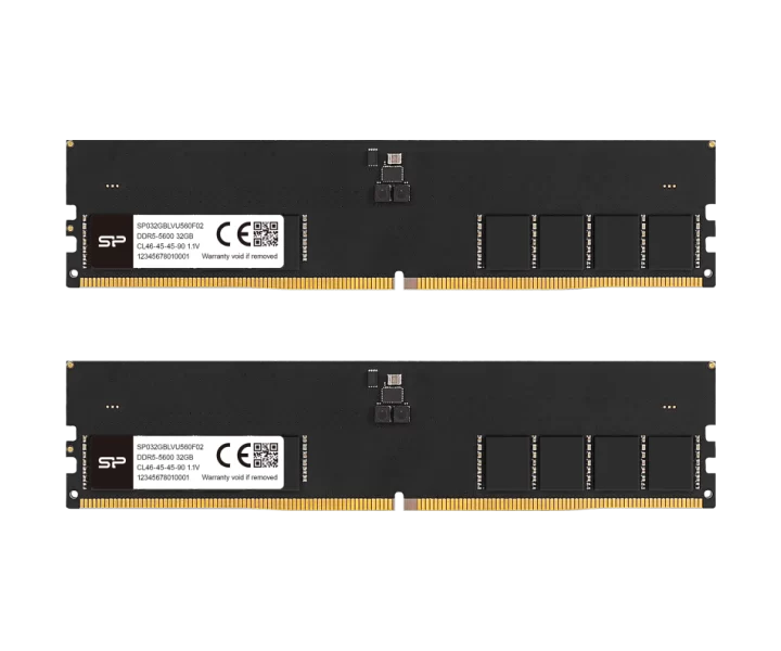 Silicon Power SP DDR5 UDIMM 64GB (2x32GB) 5600MT/s CL46 SP064GBLVU560F22