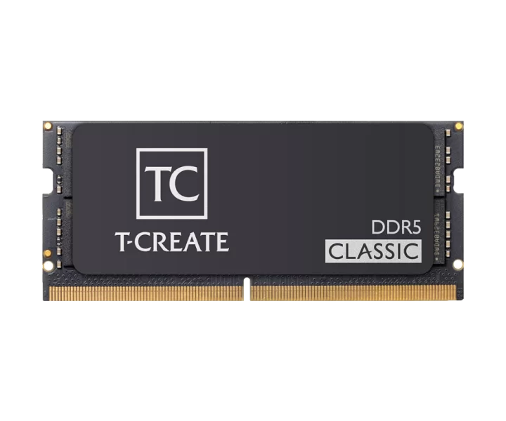 TEAMGROUP CLASSIC DDR5 LAPTOP MEMORY BLACK 16GB(1x16GB) 5600MHz CL46 CTCCD516G5600HC46-S01