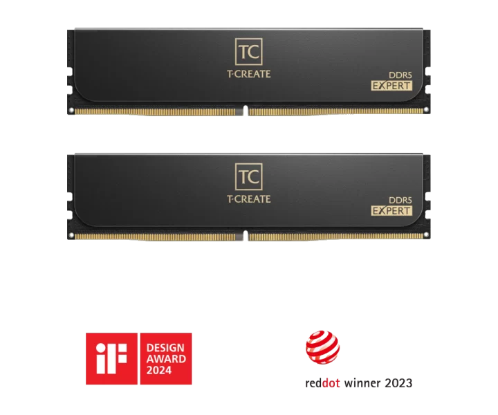 TEAMGROUP EXPERT DDR5 DESKTOP MEMORY BLACK 96GB(2x48GB) 6800MHz CL36 CTCED596G6800HC36DDC01