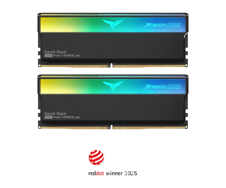 TEAMGROUP XTREEM ARGB DDR5 DESKTOP MEMORY BLACK 32GB(2x16GB) 6800MHz CL34 FF9D532G6800HC34BDC01