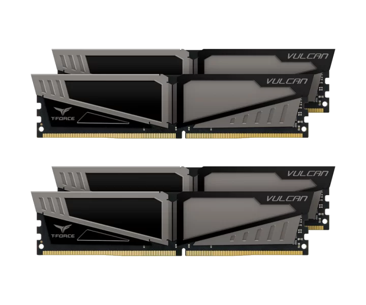 TEAMGROUP VULCAN DDR4 DESKTOP MEMORY GRAY 16GB(4x4GB) 2400MHz CL14 TLGED416G2400HC14QC01