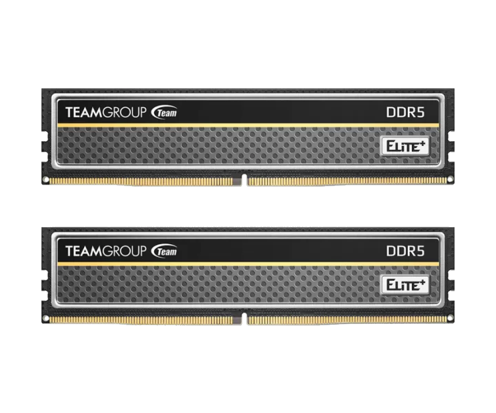TEAMGROUP ELITE PLUS DDR5 DESKTOP MEMORY BLACK 32GB(2x16GB) 6400MHz CL52 TPBD532G6400HC52DC01